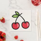 Sweet Cherry Paper Table Napkins Serviette (Beispiel)