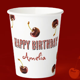 Sweet Cherry Personalisiert Pappbecher
