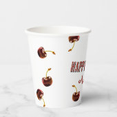Sweet Cherry Personalisiert Pappbecher (Vorderseite)