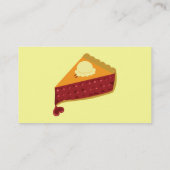Sweet Cherry Pie Herz Business Cards Visitenkarte (Rückseite)