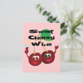 Sweet Cherry Wine Postkarte (Stehend Vorderseite)