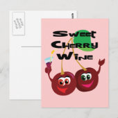 Sweet Cherry Wine Postkarte (Vorne/Hinten)