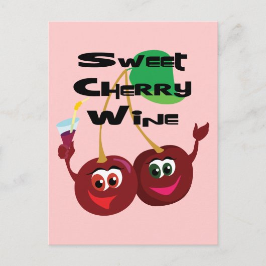 Sweet Cherry Wine Postkarte (Vorderseite)