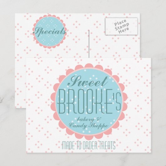 Sweet Chic Logo Postkarte (Vorne/Hinten)
