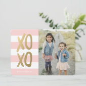 Sweet & Chic | Valentinstag Fotokarte Feiertagskarte (Stehend Vorderseite)