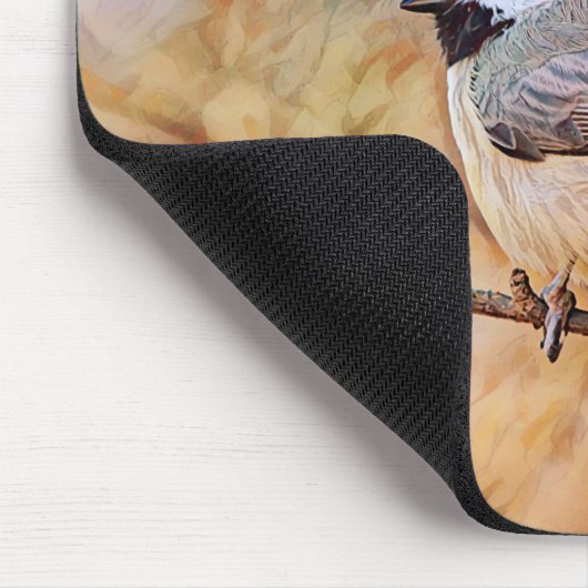 Sweet Chickadee Bird in Wild Mouse Pad Mousepad (Ecke)