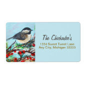 Sweet Chickadee Song Bird Label (Vorne)