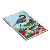 Sweet Chickadee Songbird Art Notizblock (Rechte Seite)