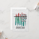 Sweet Chicken Bone Grußkarte - Moderne Abstrakte Karte (Vorderseite/Rückseite Beispiel)