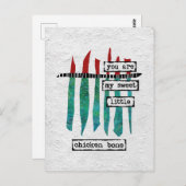Sweet Chicken Bone Postcard - Moderne Abstrakte Postkarte (Vorne/Hinten)