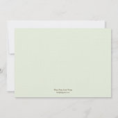 Sweet Chicks Kinderdusche Einladung - Green (Rückseite)