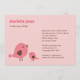 Sweet Chicks Kinderdusche Einladung - Rosa
