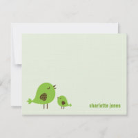 Sweet Chicks Vielen Dank Karten - Green