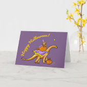 Sweet Child & Me Dinosaurier Halloween Card Karte (Gelbe Blume)