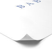 Sweet Child of Mine Musical Baby Shower Poster (Ecke)