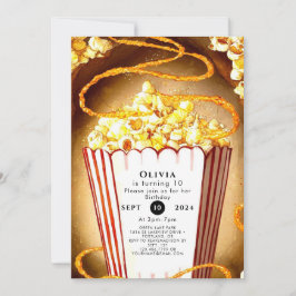 Sweet Children's Popcorn zum Geburtstag Einladung