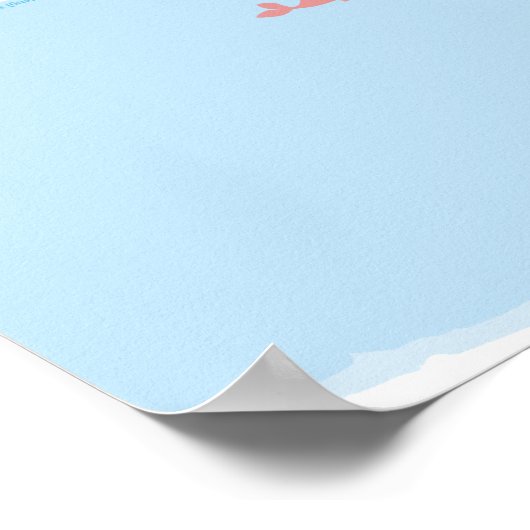 Sweet Children's World Map mit Illustrationen Poster (Ecke)