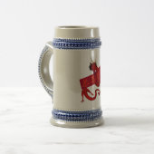 Sweet Chinese Red Dragon Bierglas (Vorderseite Links)