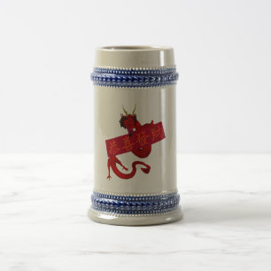Sweet Chinese Red Dragon Bierglas