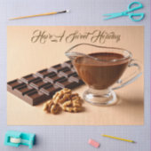 Sweet Chocolate And Chocolate Paste Bowl Custom Seidenpapier (Basteln)