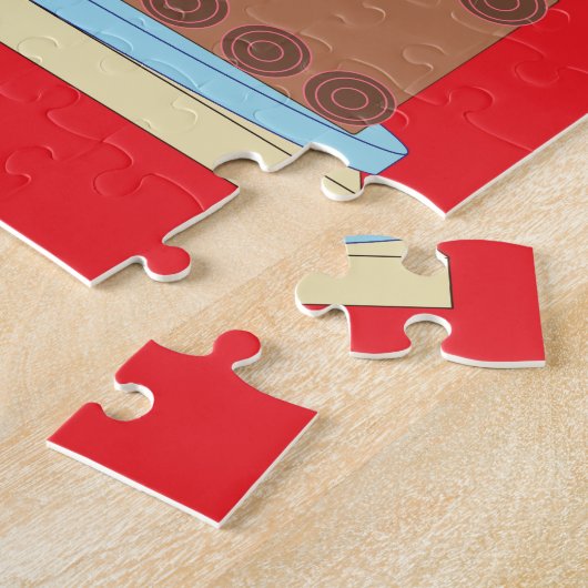 Sweet, Chocolate Birthday Cake: Red Puzzle (Seite)