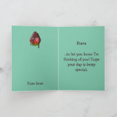 Sweet Chocolate Covered Strawberry Thinking of You Karte (Innenseite)