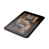 Sweet Chocolate Labrador Retriever Fotografie Badematte (Schrägansicht)