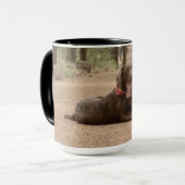 Sweet Chocolate Labrador Retriever Puppy Tasse (Vorderseite Links)