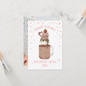 Sweet Chocolate Milkshake Classroom Valentine Karte (Vorderseite/Rückseite Beispiel)