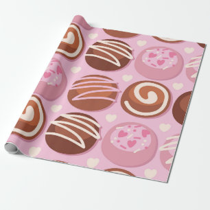 Sweet Chocolate Truffle Muster Geschenkpapier