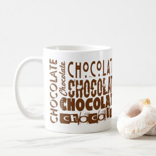 Sweet Chocolate Typografy Tasse