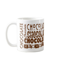 Sweet Chocolate Typografy Tasse