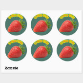 Sweet Choice Strawberry Stickers – Hand-Drawn Cute (Blatt)
