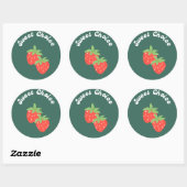 Sweet Choice Strawberry Stickers – Hand-Drawn Cute (Blatt)