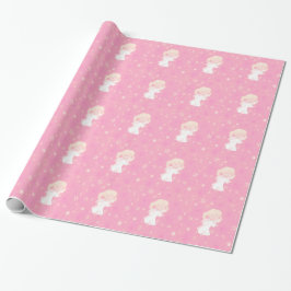 Sweet Christmas Angel, pink Geschenkpapier