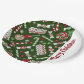 Sweet Christmas Candy Pattern Paper Teller (Schrägansicht)