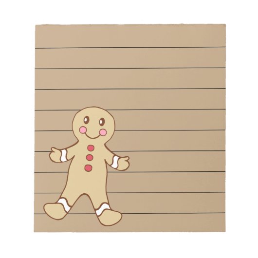 Sweet Christmas Cookie Notepad Notizblock (Vorderseite)