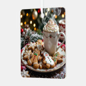 Sweet Christmas Cookies and Hot Cocoa Ornament Aus Metall (Vorderseite links)