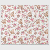 Sweet Christmas Cookies Muster Geschenkpapier (Flach)