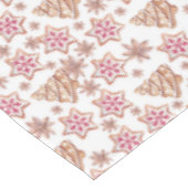 Sweet Christmas Cookies Muster Tischdecke (Schrägansicht)