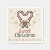 Sweet Christmas Cozy Holiday Table Decor Serviette (Vorderseite)