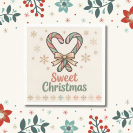 Sweet Christmas Cozy Holiday Table Decor Serviette