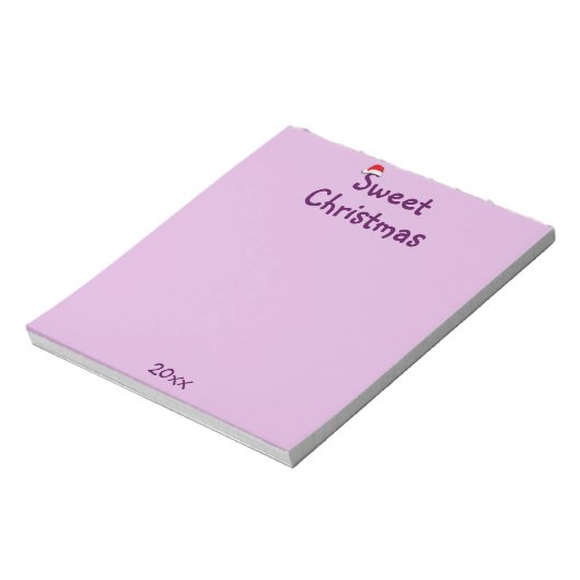 Sweet Christmas Custom Date Notizblock (Rotiert)
