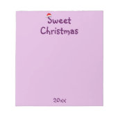 Sweet Christmas Custom Date Notizblock (Vorderseite)