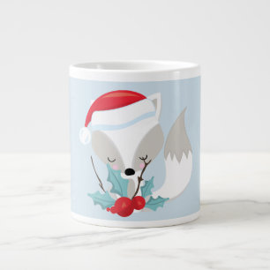 Sweet Christmas Fox Jumbo-Tasse
