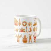 Sweet Christmas Gingerbread Design Kaffeetasse (VorderseiteRechts)