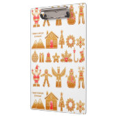 Sweet Christmas Gingerbread Design Klemmbrett (Links)
