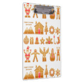 Sweet Christmas Gingerbread Design Klemmbrett (Rechts)