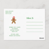 SWEET CHRISTMAS GINGERBREAD FOTO POSTKARTE (Rückseite)