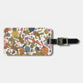 Sweet Christmas Gingerbread Man Candy Cane Delight Gepäckanhänger (Vorderseite horizontal)